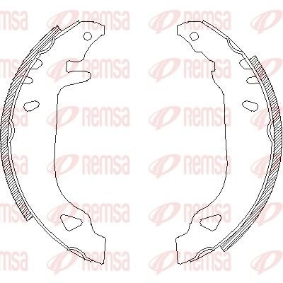 Zapatas de freno REMSA 4179.00 Eje trasero
