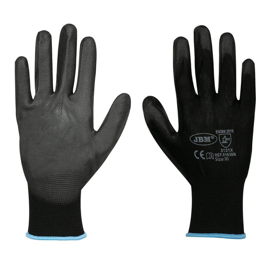 GLOVES WITH REINFORCED POLYURETHANE PALM SIZE 10