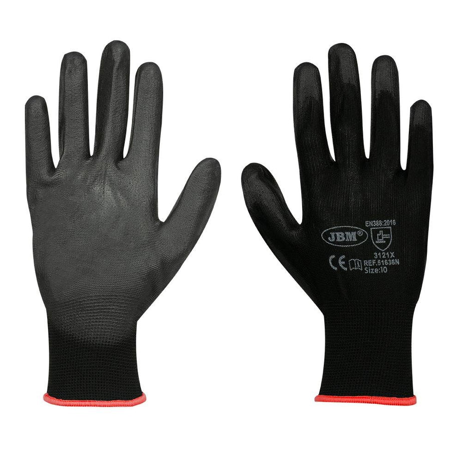 GLOVES WITH REINFORCED POLYURETHANE PALM T.8