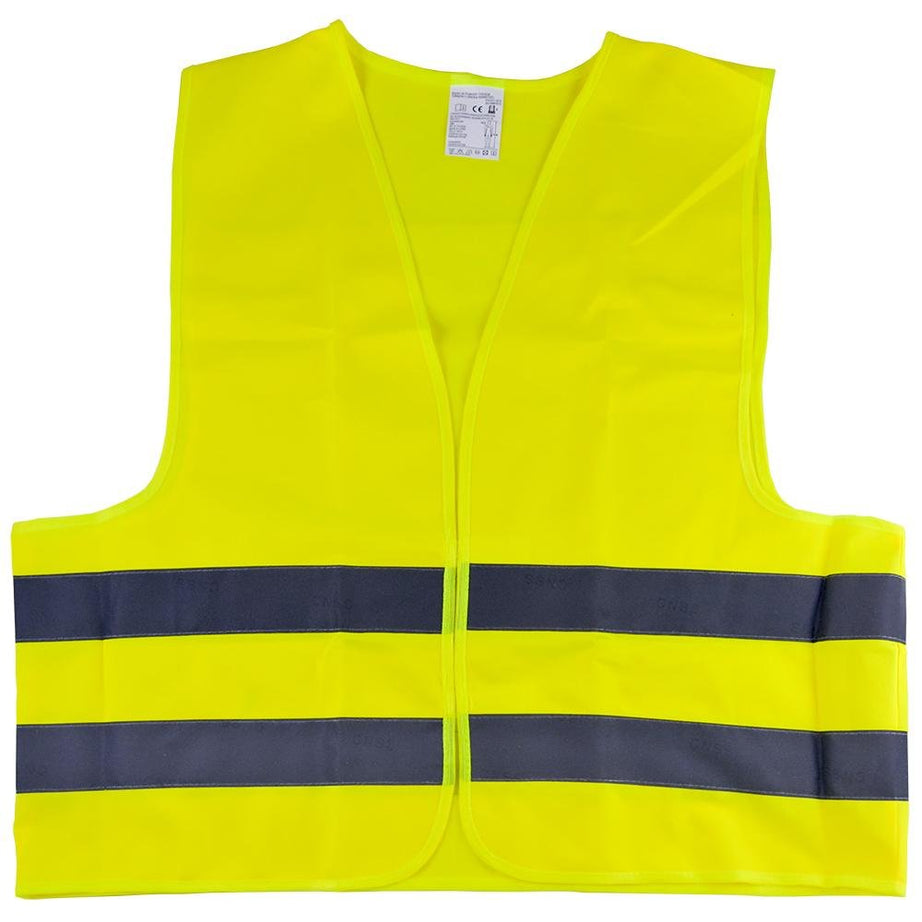 Yellow Vest with Approved Reflective Band – High Visibility for Safety