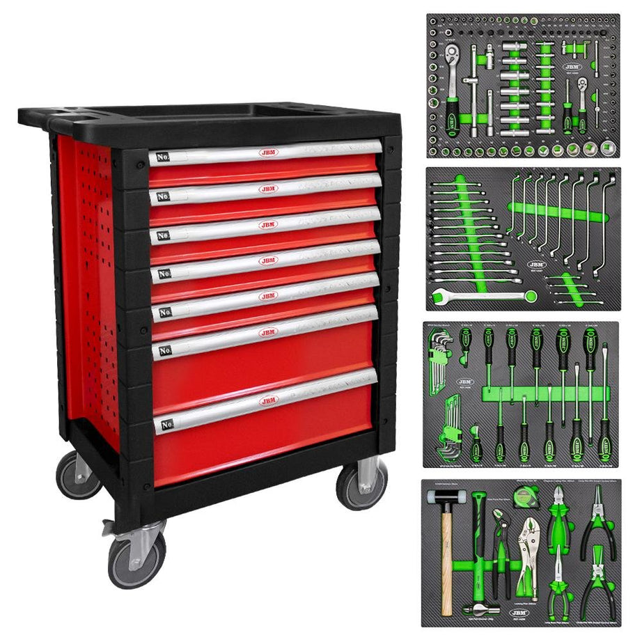 7 DRAWER CABINET - RED