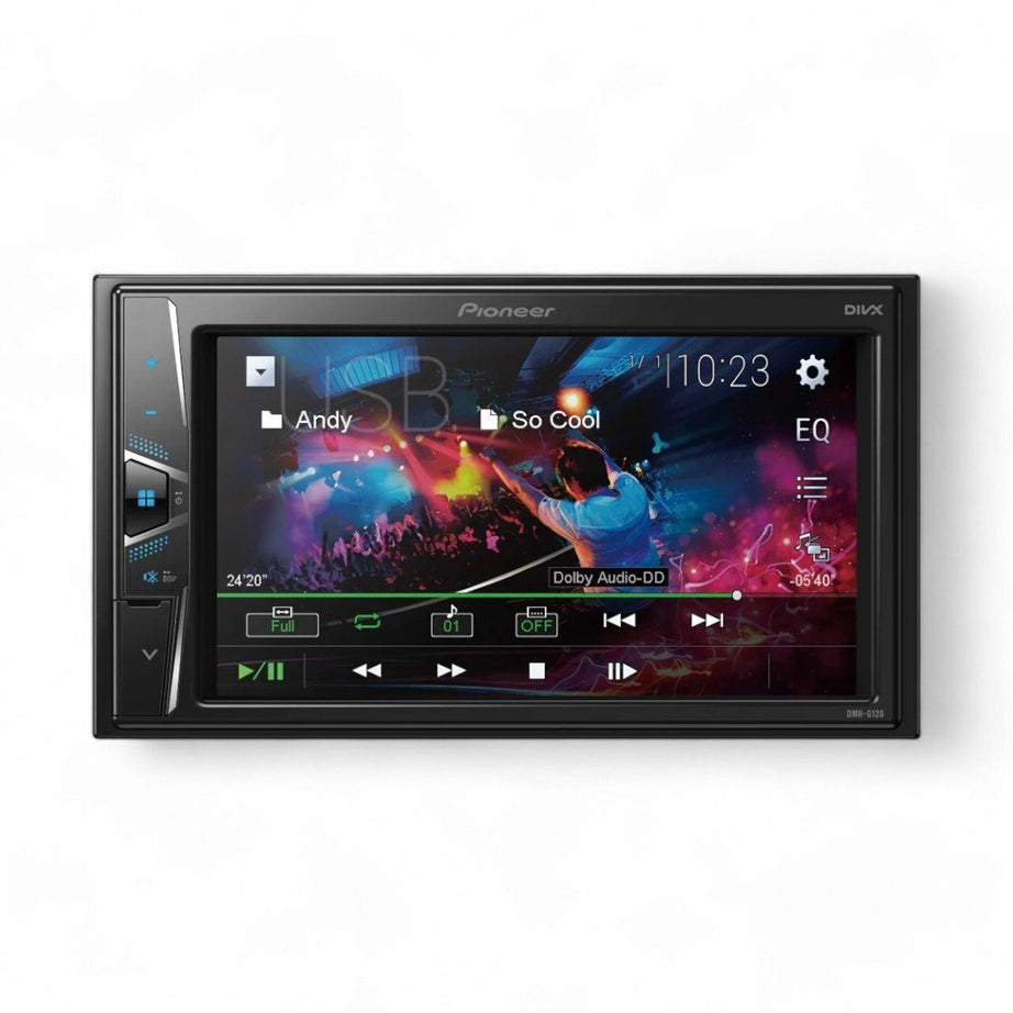 Autorrádio 2 DIN Pioneer DMH-G120 com Ecrã Tátil Resistivo de 6,2 Polegadas