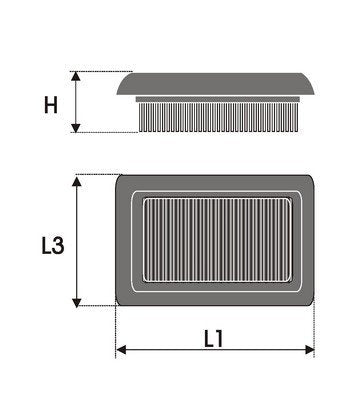 Filtro de ar GREEN FILTER PSC004