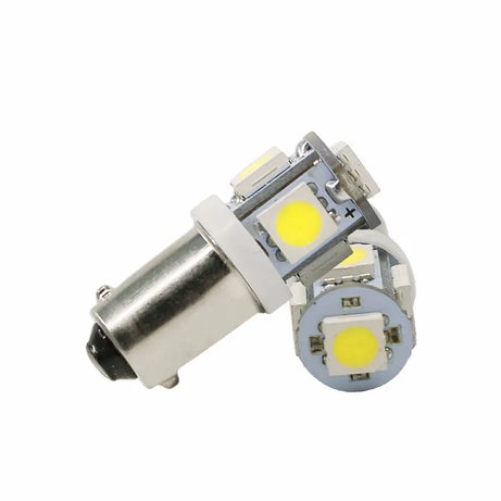 Lampadas 6 LEDs SMD 12V Branco F. 6000K BA9S