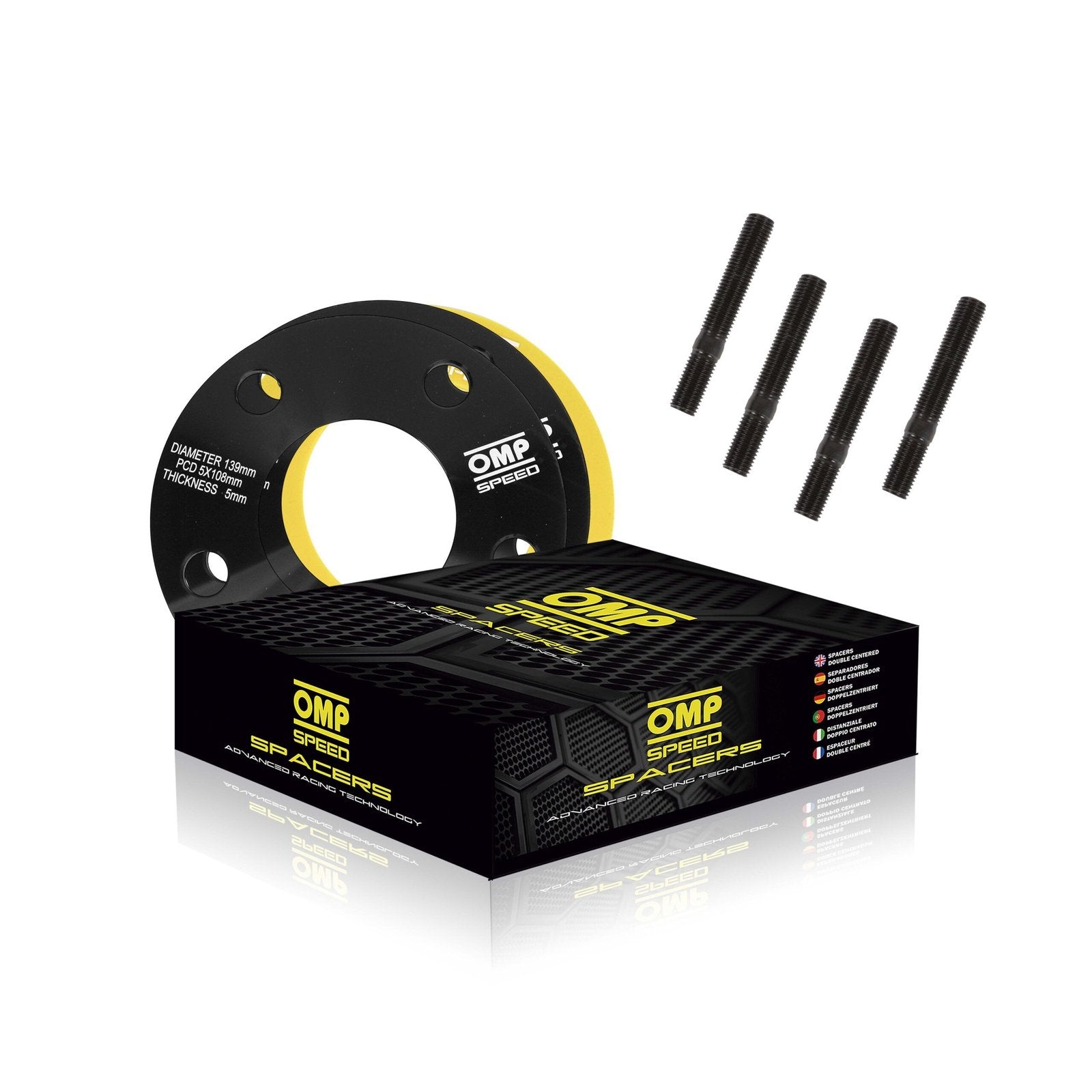 KIT DE ESPAÇADORES OMP 5MM 5X108 63.4