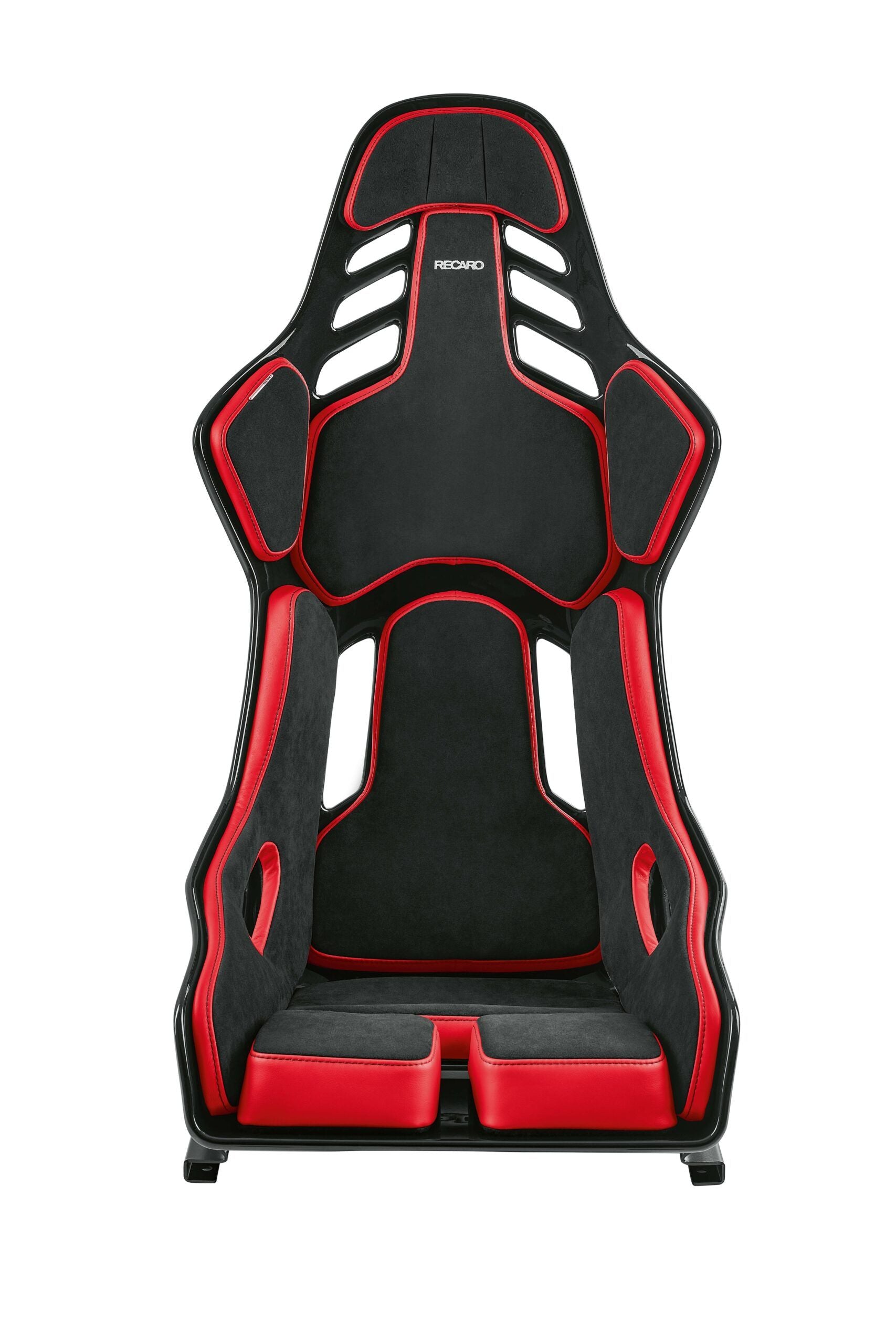 Backet RECARO PODIUM GF ALCANTARA PRETO/COURO VERMELHO TAMANHO M PILOTO