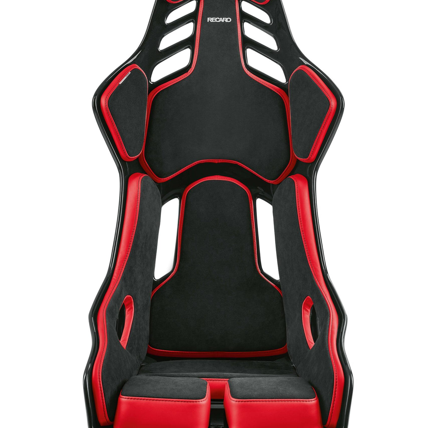 Backet RECARO PODIUM GF ALCANTARA PRETO/COURO VERMELHO TAMANHO L PILOTO