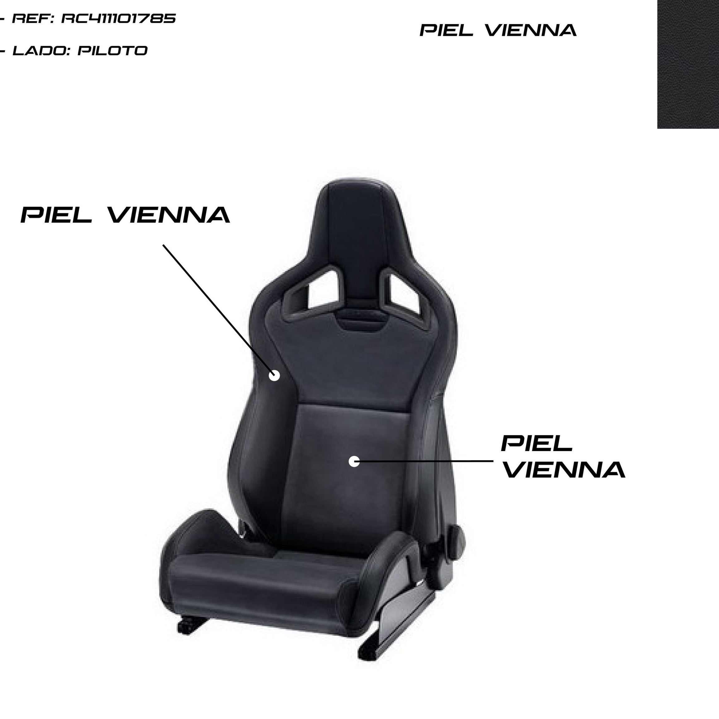 SEAT RECARO SPORTSTER CS AIRBAG AQUECIMENTO COURO VIENNA PRETO PILOTO