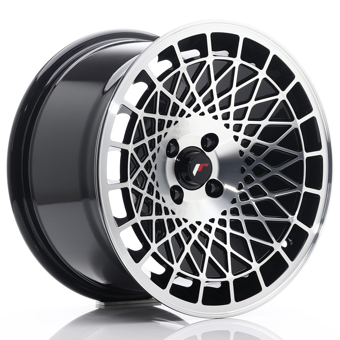 JR Wheels JR14 16x9 ET10 4x100 Llanta frontal mecanizada en negro brillante