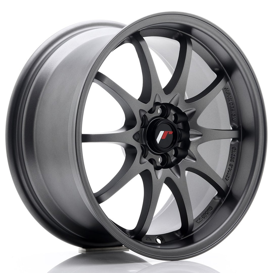 JR Wheels JR5 17x8.5 ET35 5x100/114.3 Matt Gun Metal Rim