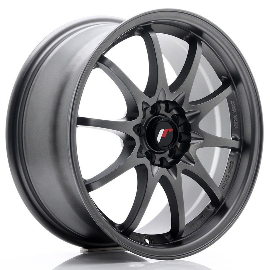 JR Wheels JR5 17x7.5 ET35 5x100/114.3 Matt Gun Metal Rim