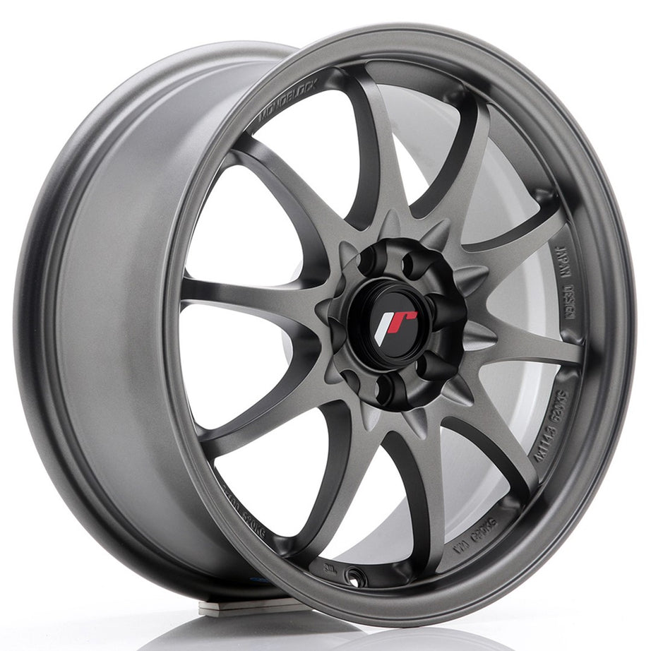 JR Wheels JR5 16x7 ET30 4x100/108 Matt Gun Metal Rim