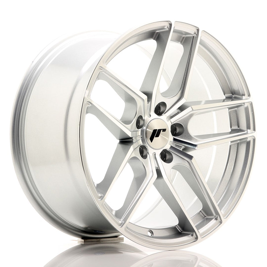 JR Wheels JR25 18x9.5 ET40 5x112 Llanta frontal mecanizada plateada