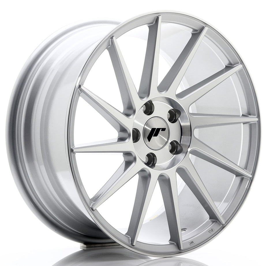 JR Wheels JR22 18x8.5 ET40 5x112 Silver Machined Face Rim