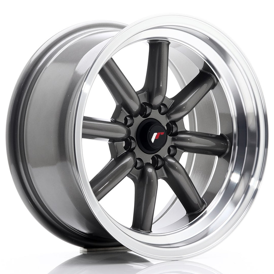 JR Wheels JR19 16x8 ET0 4x100/114 Gun Metal Rim