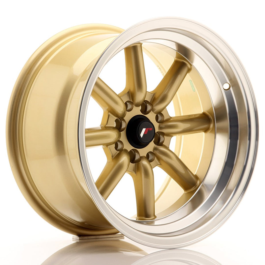 JR Wheels JR19 16x9 ET-15 4x100/114 Gold Rim