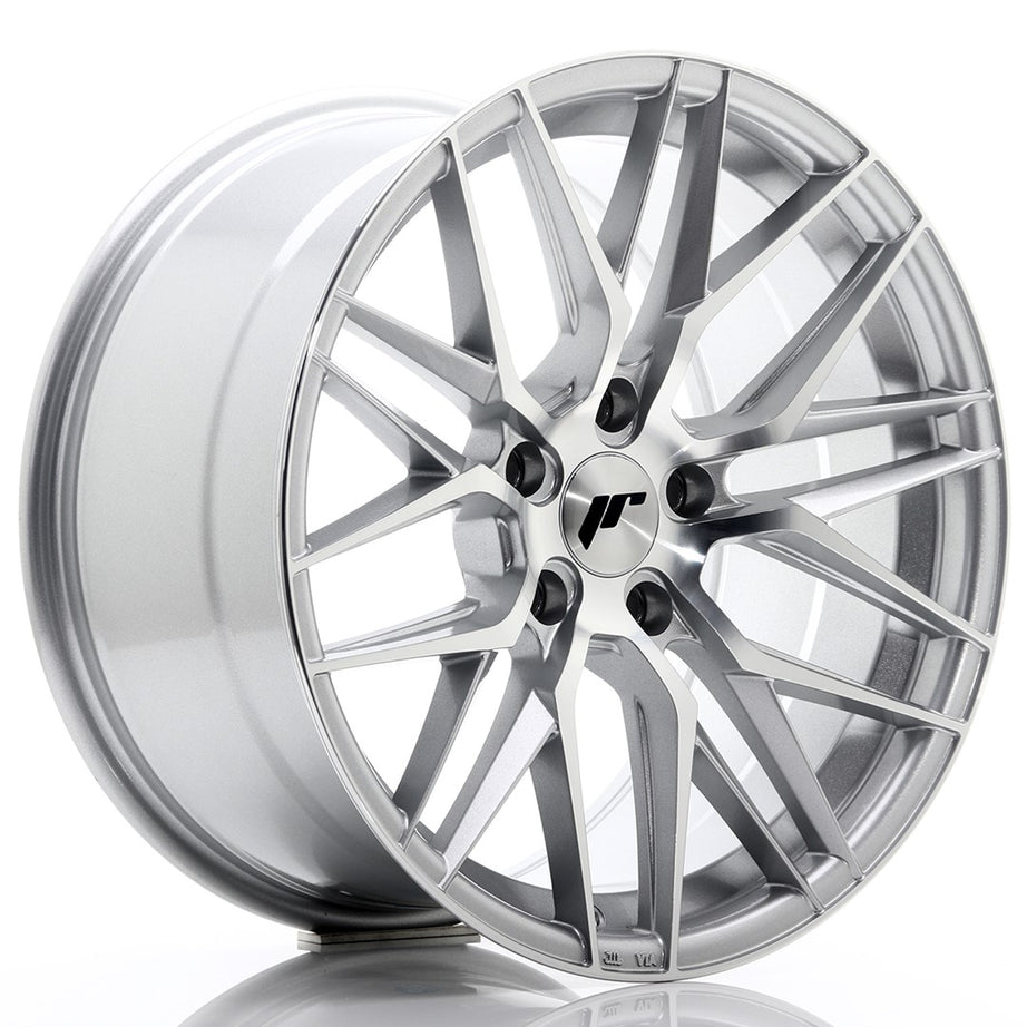 JR Wheels JR28 18x9.5 ET35 5x120 Silver Machined Face Rim