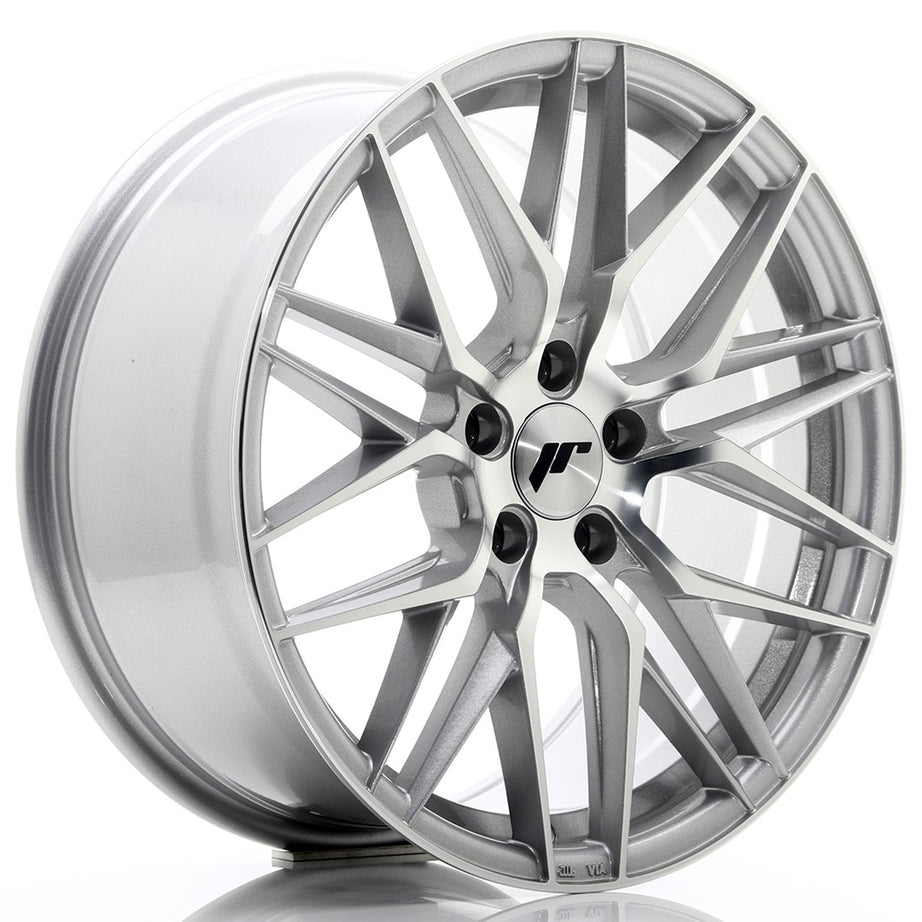 JR Wheels JR28 18x8.5 ET40 5x120 Silver Machined Face Rim