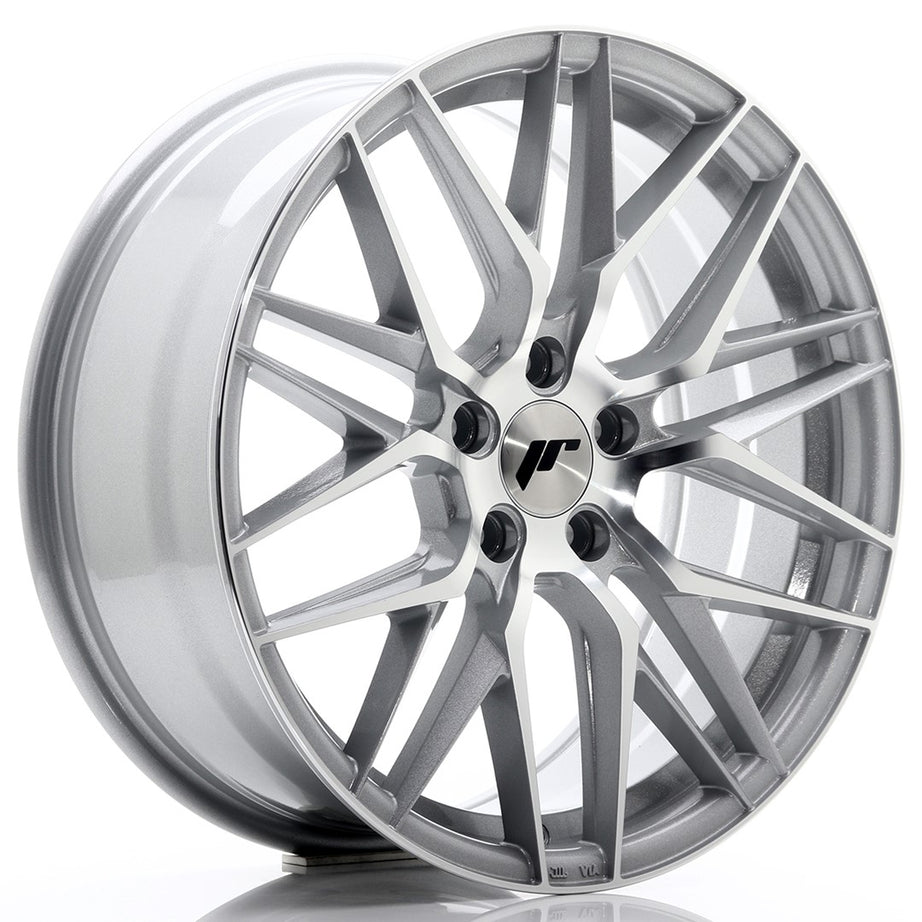 JR Wheels JR28 18x7.5 ET40 5x112 Llanta frontal mecanizada plateada