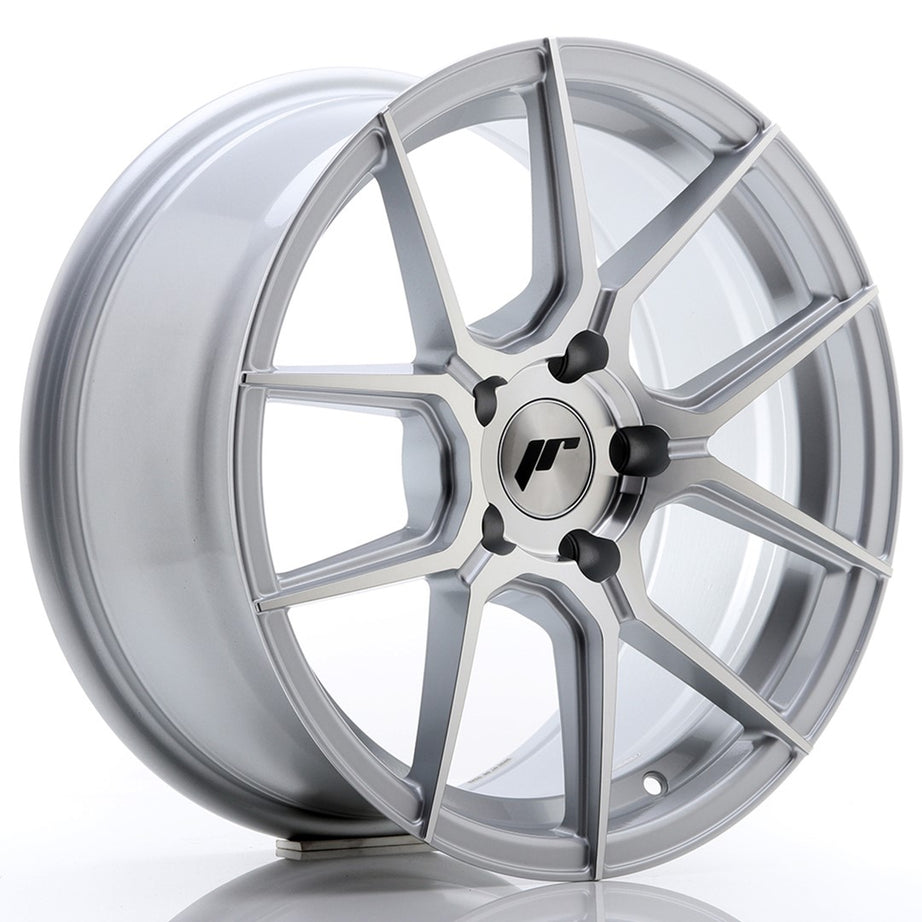 JR Wheels JR30 17x8 ET40 5x112 Silver Machined Face Rim