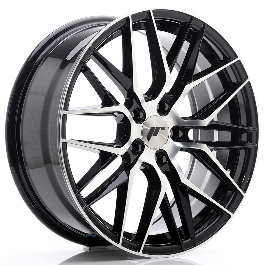 JR Wheels JR28 18x7.5 ET40 5x112 Gloss Black Machined Face Rim