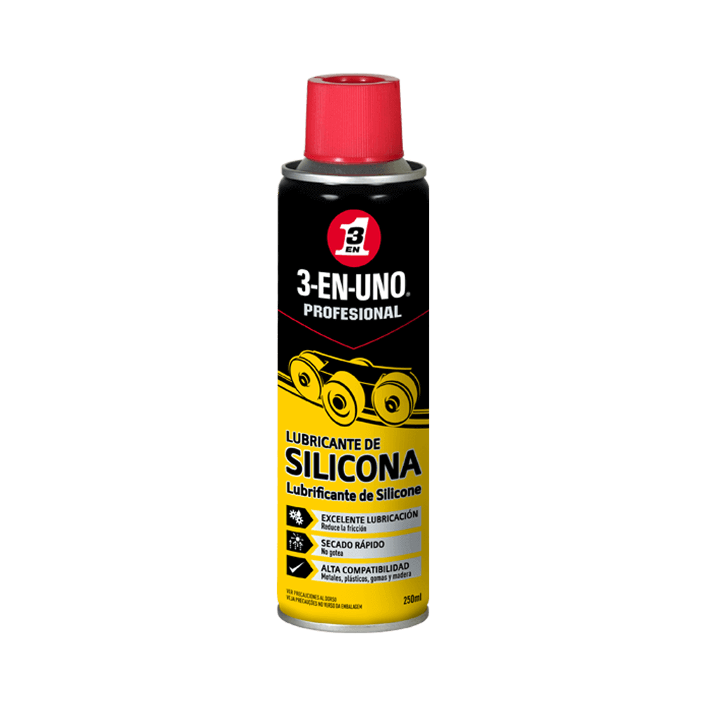 Lubrificante de Silicone 3-EN-UNO PROFESIONAL