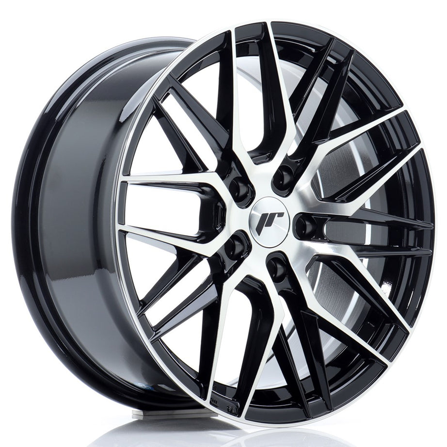 Jante JR Wheels JR28 17x8 ET40 5x112 Gloss Black Machined Face