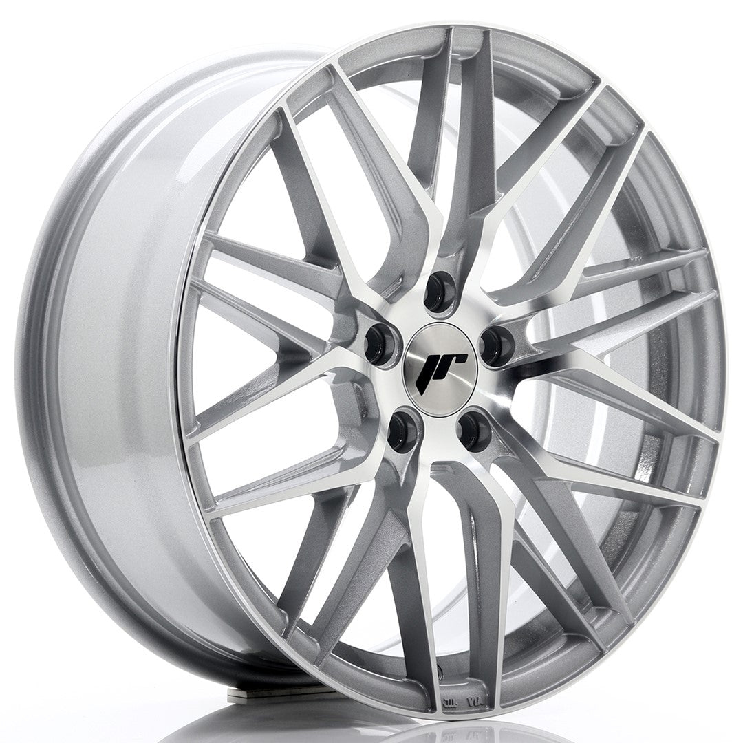 Llanta JR Wheels JR28 18x7.5 ET40 5x114.3 Cara Mecanizada Plata