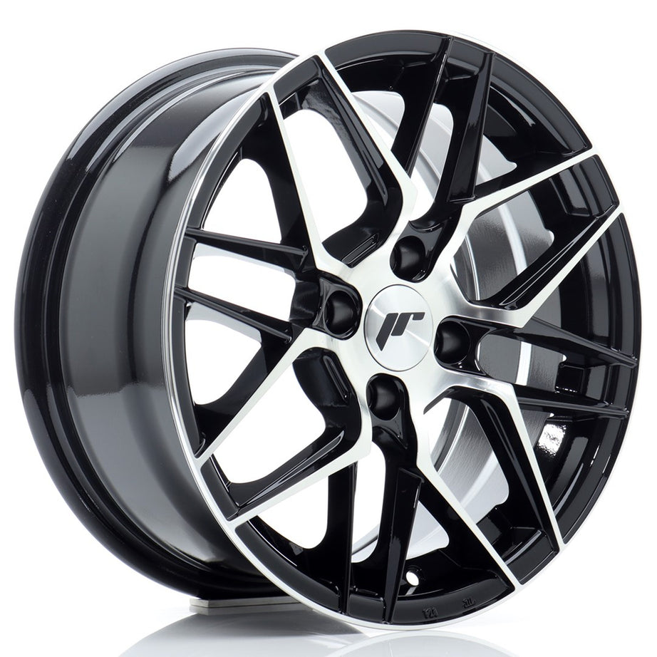 Jante JR Wheels JR28 15x7 ET38 4x100 Gloss Black Machined Face