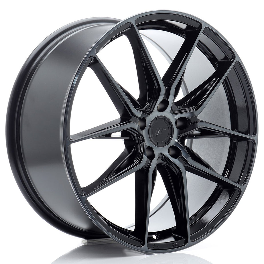 Llanta JR Wheels JR44 19x8.5 ET45 5x112 Negro Mecanizado con Cara Tintada