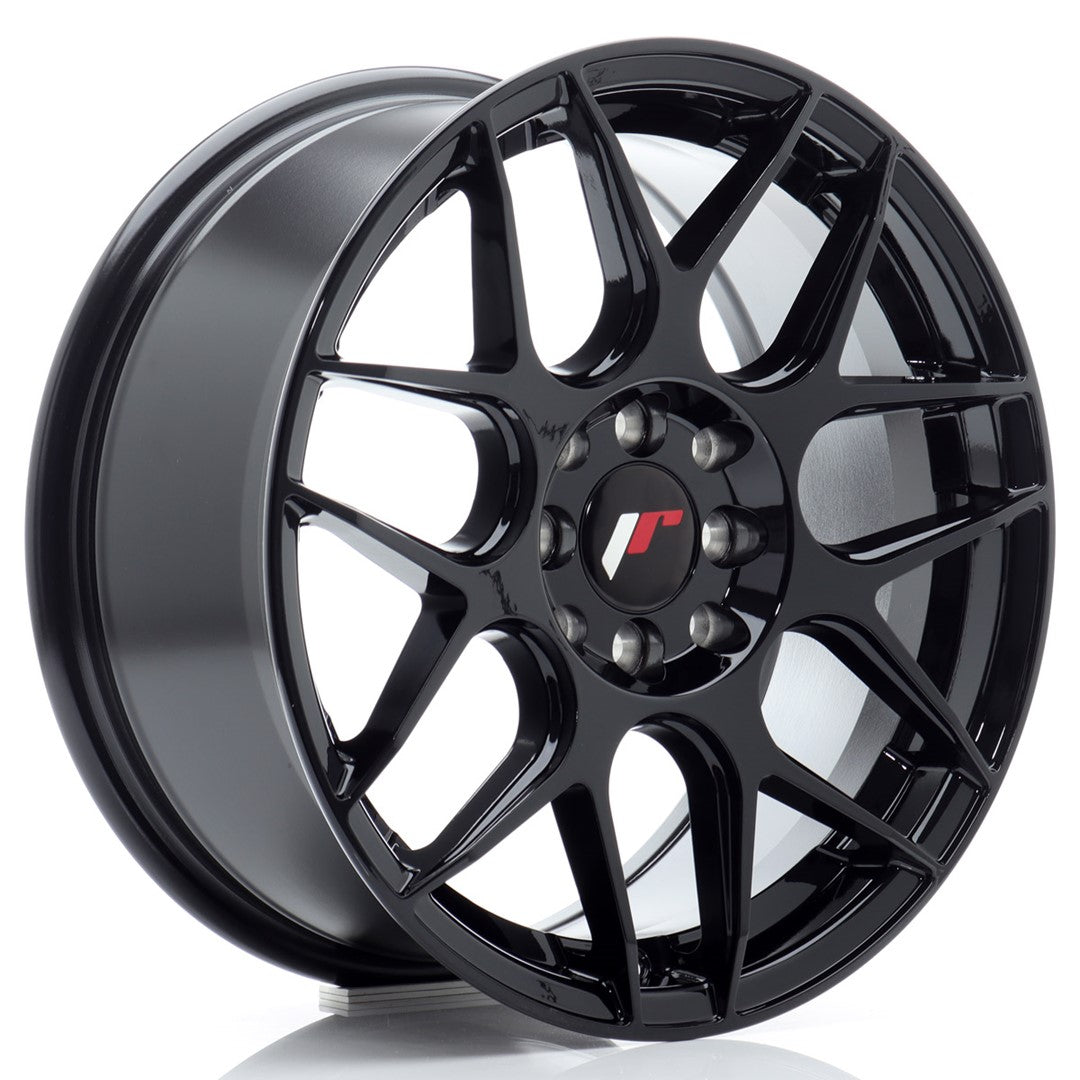 Llanta JR Wheels JR18 16x7 ET25 4x100/108 Negro Brillo