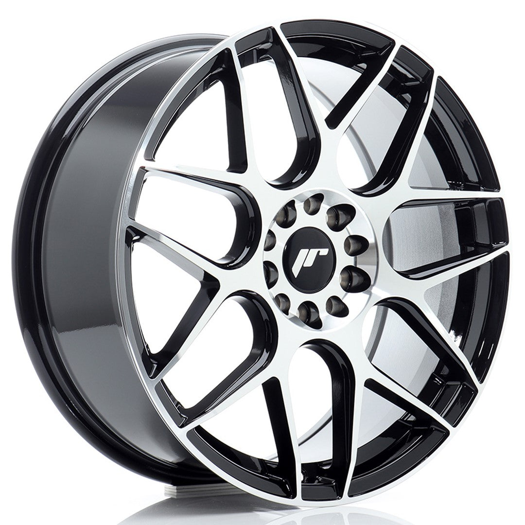 Llanta JR Wheels JR18 18x7.5 ET40 5x112/114 Cara Mecanizada Negra