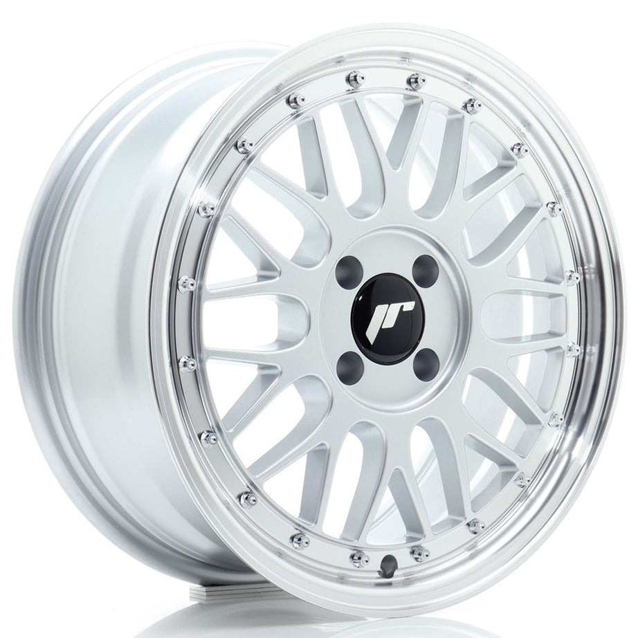 JR Wheels JR23 16x7 ET20 4x100 Hyper Silver con borde de labio mecanizado