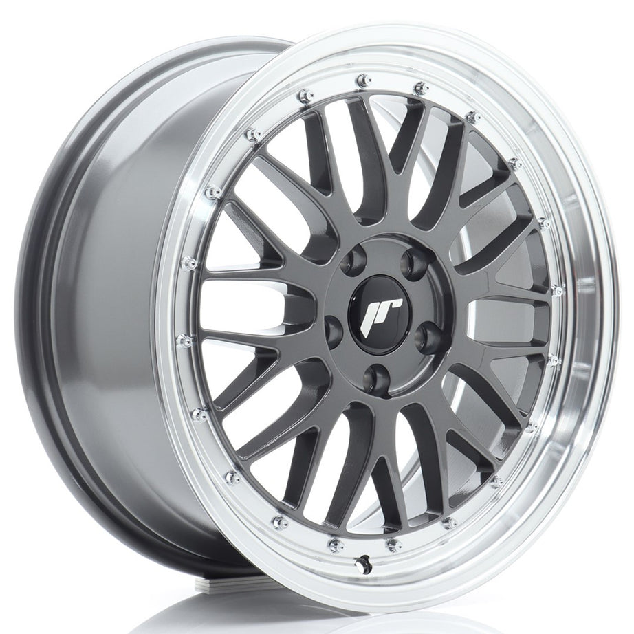 Jante JR Wheels JR23 18x8 ET40 5x112 Hyper Gray w/Machined Lip