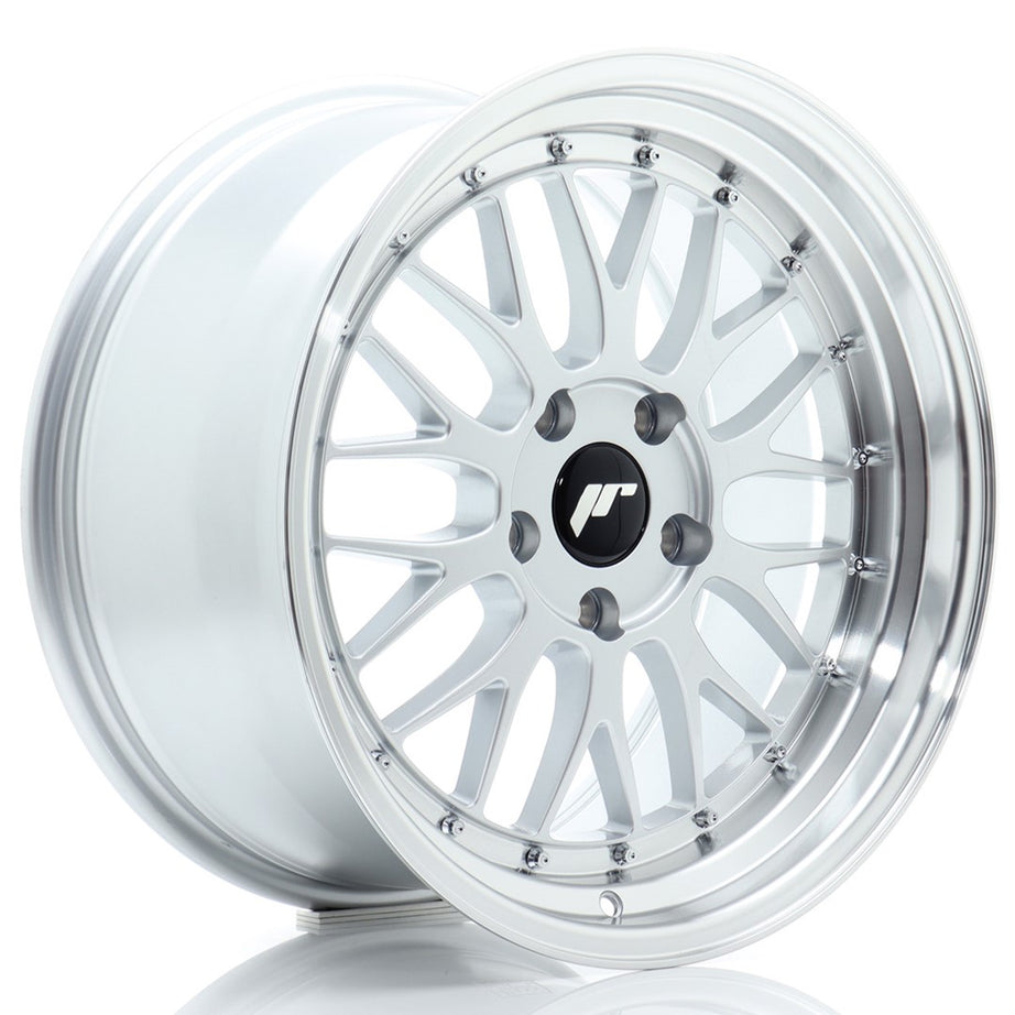 JR Wheels JR23 18x9.5 ET40 5x120 Hyper Silver w/Machined Lip Rim