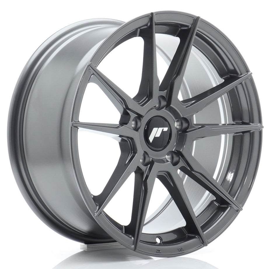 JR Wheels JR21 17x8 ET35 5x120 Hyper Gray Rim