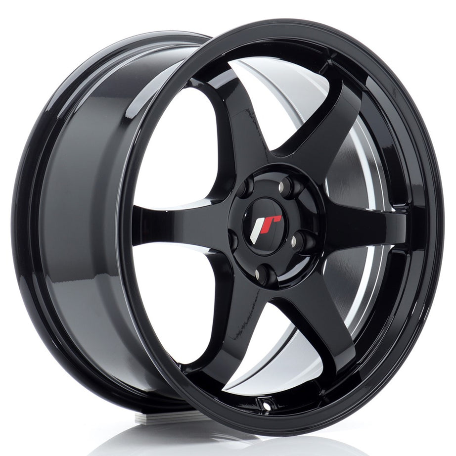 Llanta JR Wheels JR3 17x8 ET35 4x100 Negro Brillo