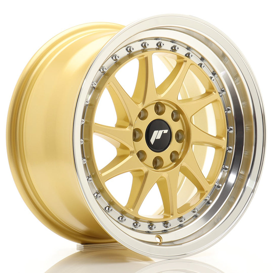 Rim JR Wheels JR26 16x8 ET25 4x100/108 Gold w/Machined Lip