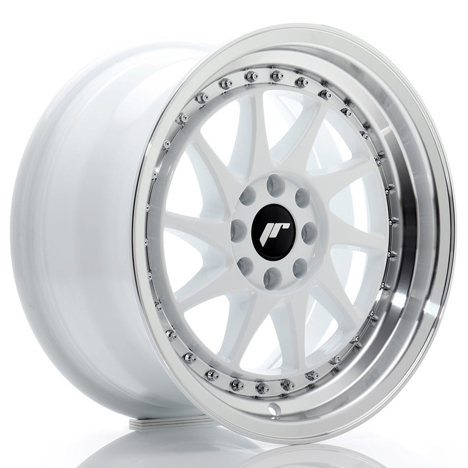 Rim JR Wheels JR26 16x8 ET25 4x100/108 White w/Machined Lip