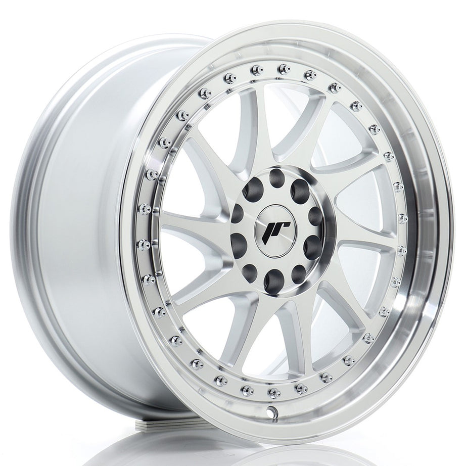 JR Wheels JR26 17x8 ET35 4x100/114 Silver Machined Face Rim