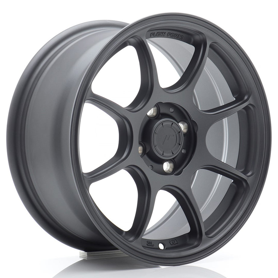 JR Wheels SL04 15x7 ET38 4x100 Matt Gun Metal Rim