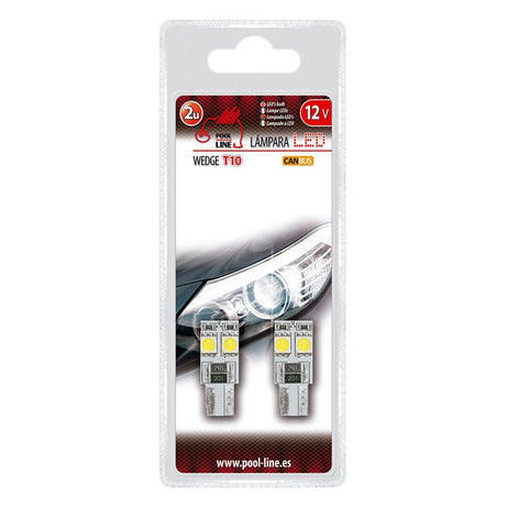 2 Lâmpadas LED T10 CANBUS 4SMD 12V