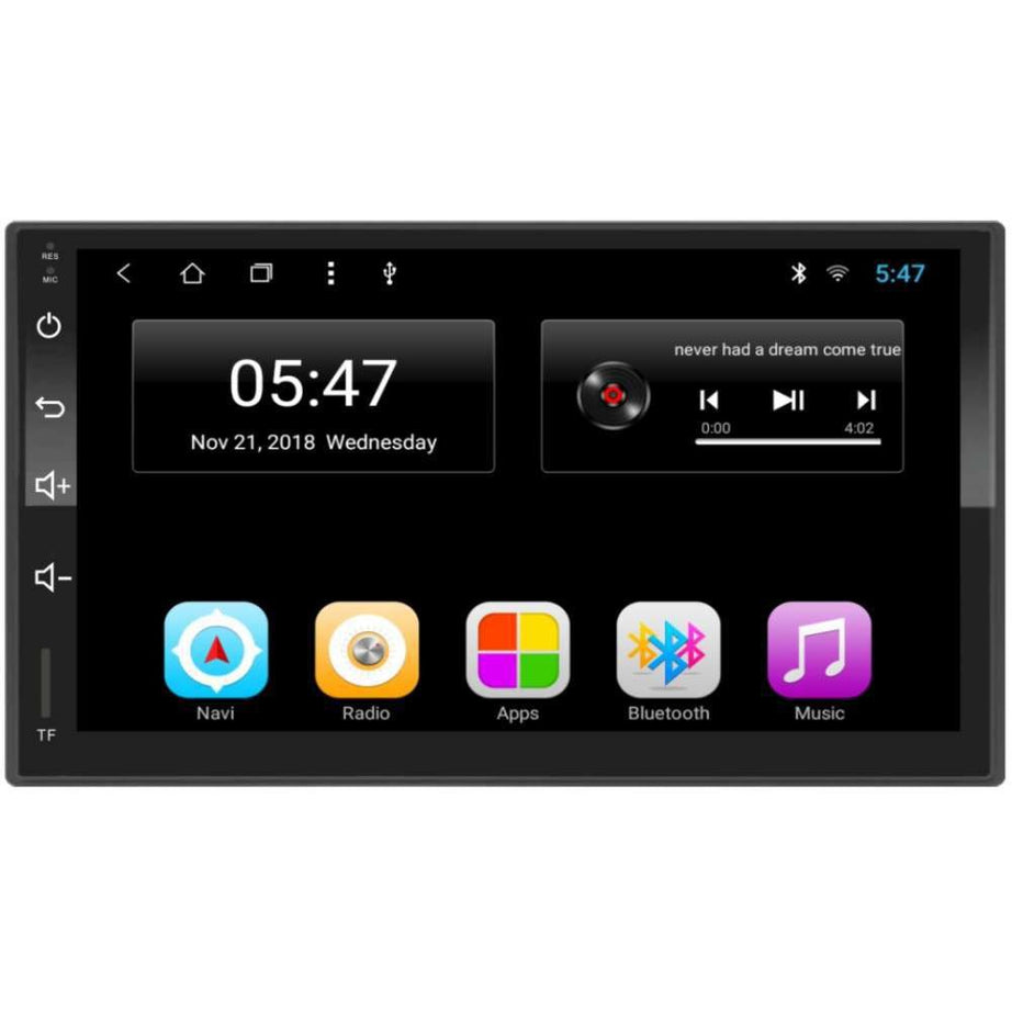 Auto-Rádio 4x45 Watts com Bluetooth, GPS, Wi-Fi, USB e Mirror Link