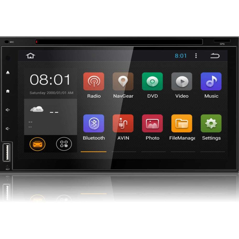 Auto-Rádio 4x50 Watts Android 7″ DVD/TV/MP3/USB