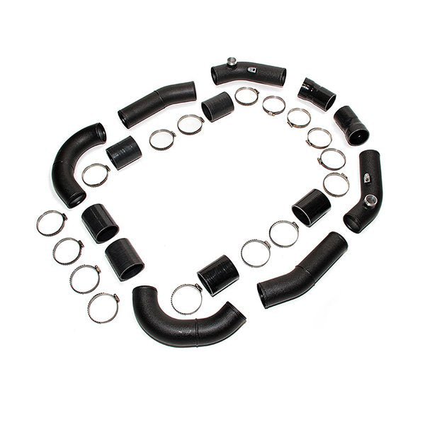 ALPHA Upper Intercooler pipe adapter kit for Carbon intake manifold with HKS BOV Flanges