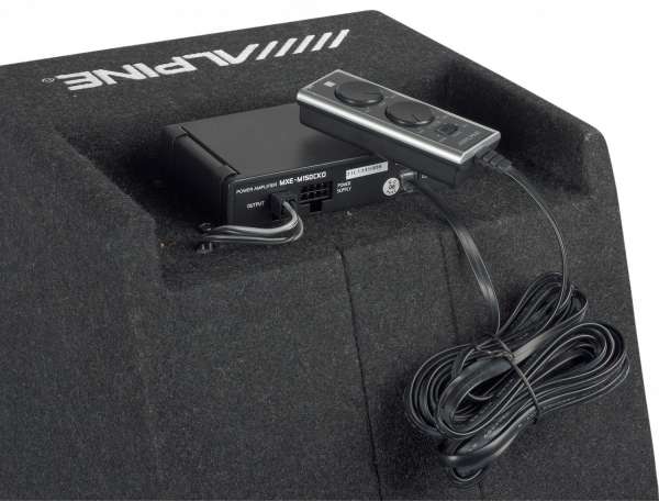 Alpine SWE-815 8" Active Subwoofer | 300W Max / 100W RMS | Bass Reflex | Remote Control 