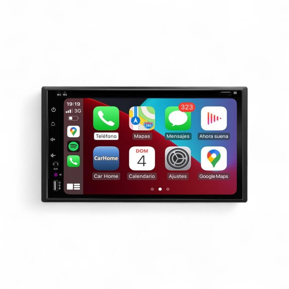 Autorrádio 2 DIN Cronos com CarPlay, Android Auto e MirrorLink | Ecrã de 6.2” Touchscreen