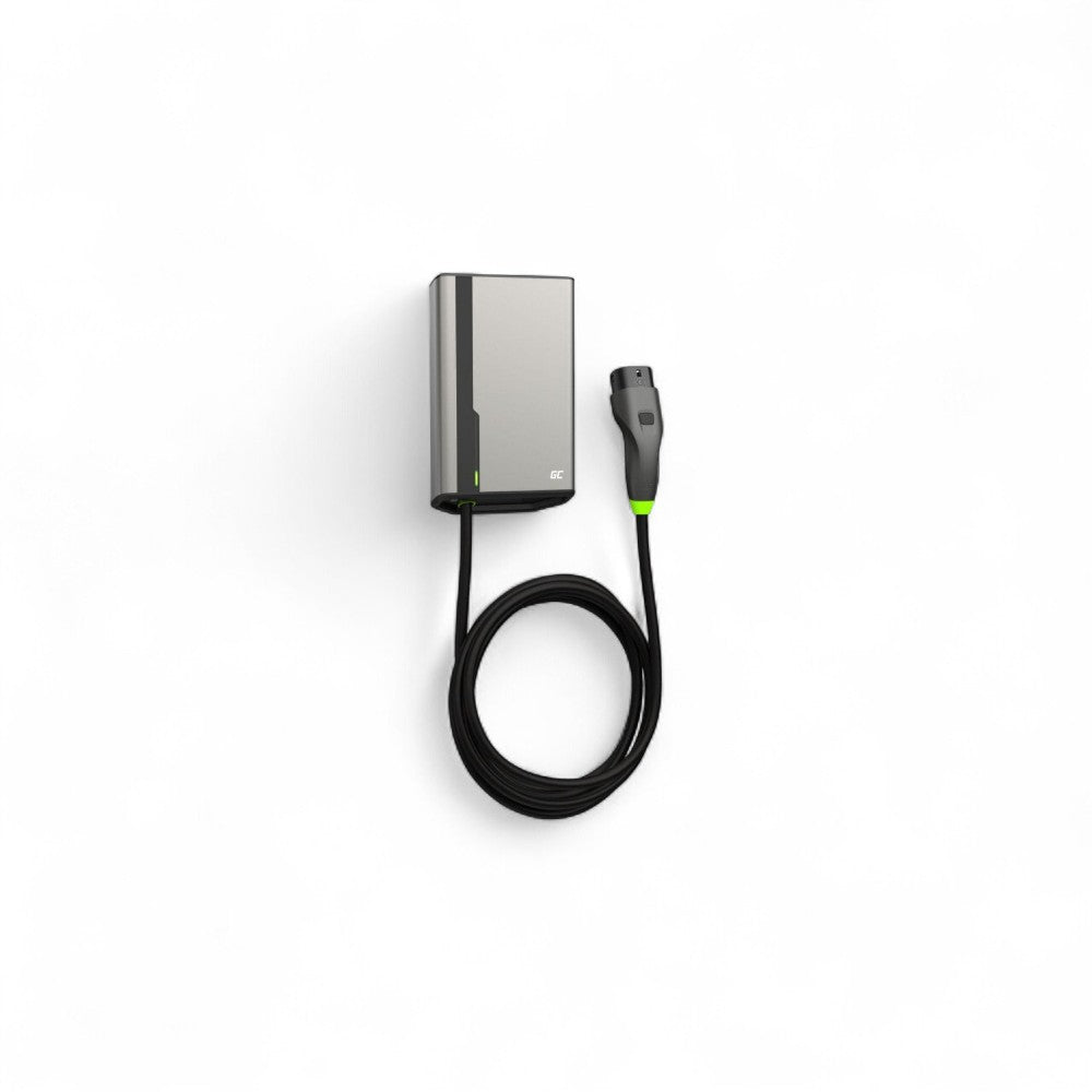 Carregador Wallbox Smart GREEN CELL 22 kW | Conector Tipo 2 | WiFi & Bluetooth – Controlo Total via App