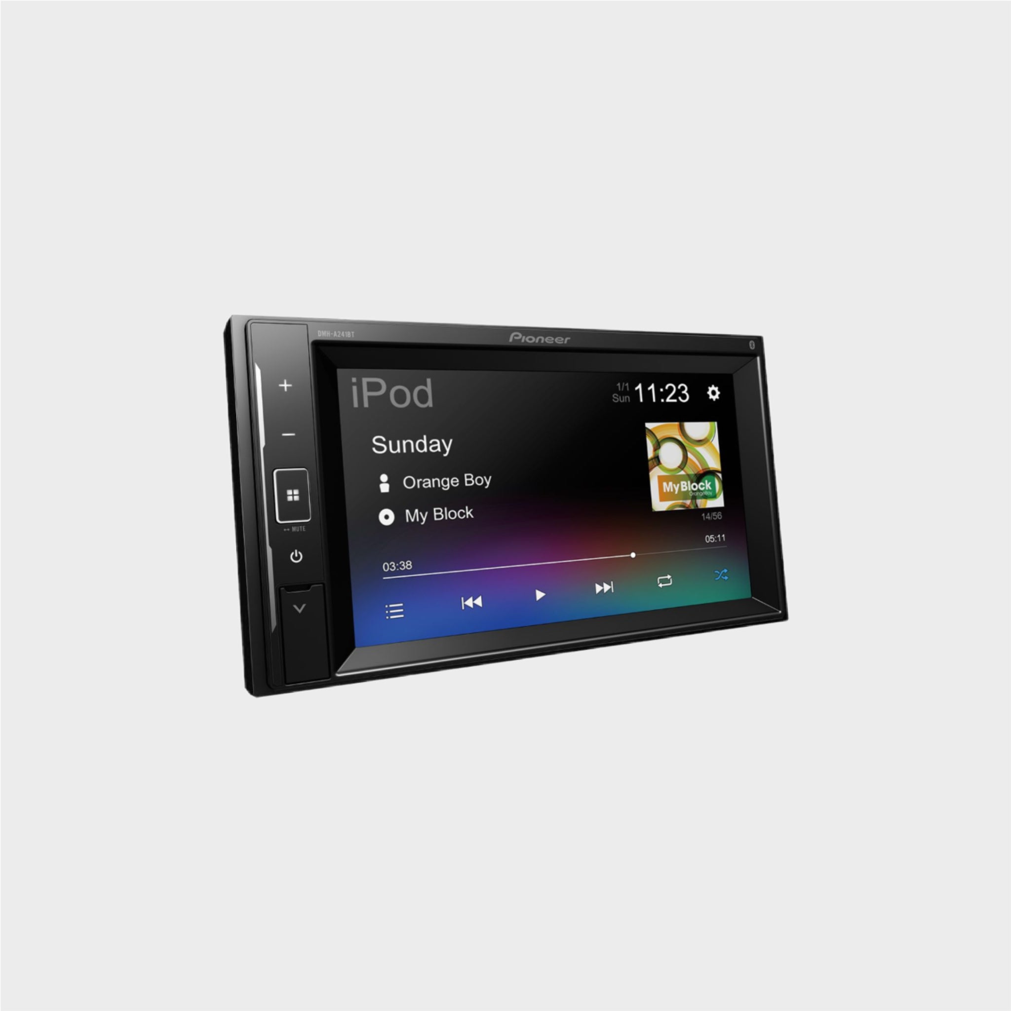 Auto Rádio 2 DIN Pioneer DMH-A241BT com Bluetooth e Ecrã Tátil 6.2"