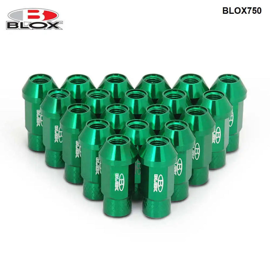 Lug Nuts Forjados Blox M12x1.5 na Cor Verde